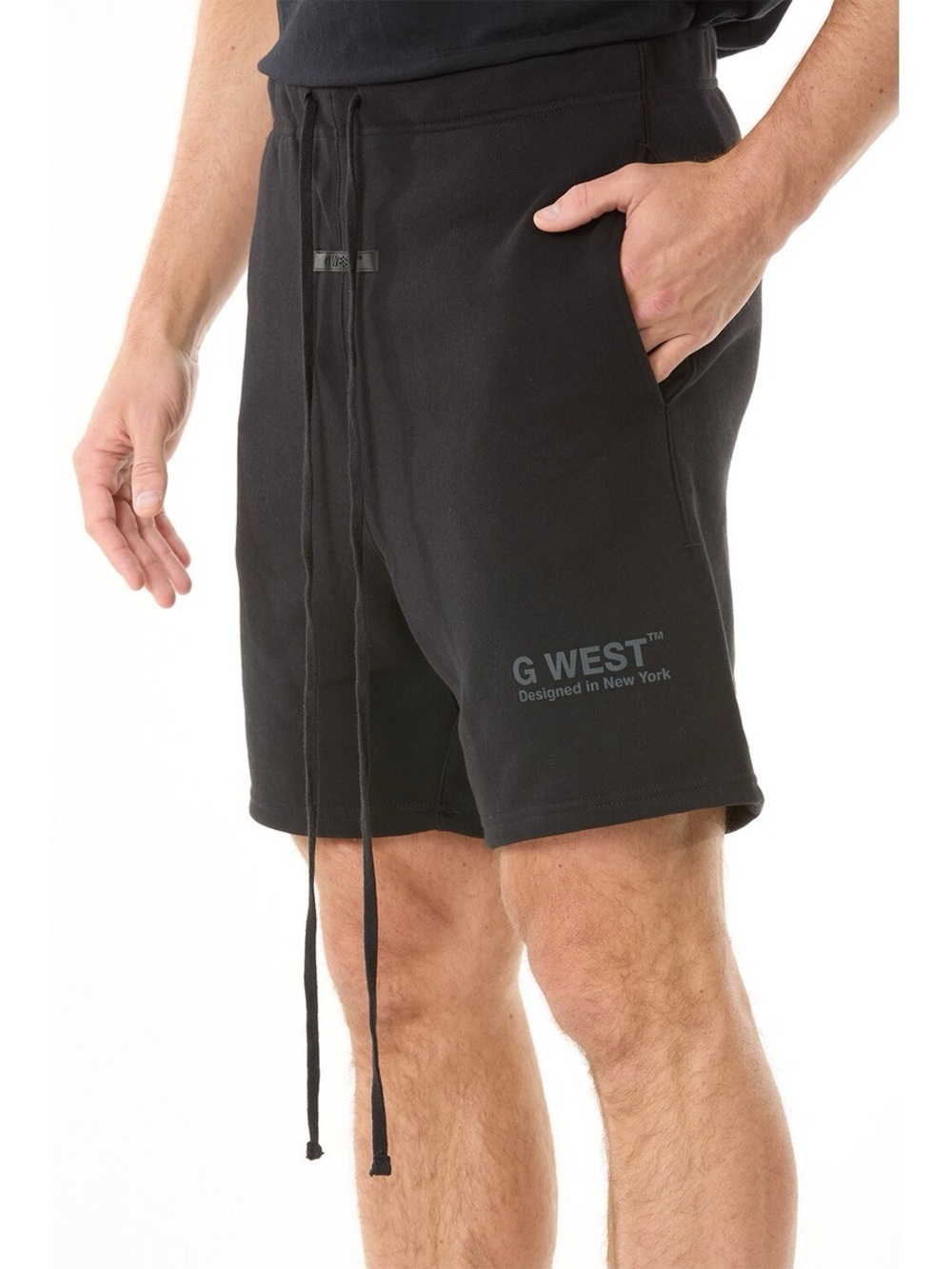Men's Black Drawstring Shorts